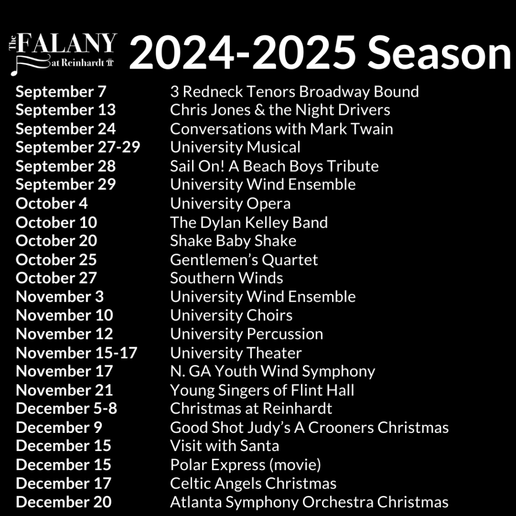 FPAC Unveils 2024-2025 Season - Reinhardt University