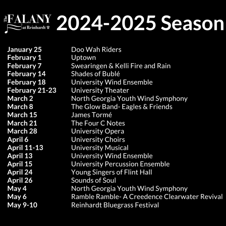 FPAC Unveils 2024-2025 Season - Reinhardt University